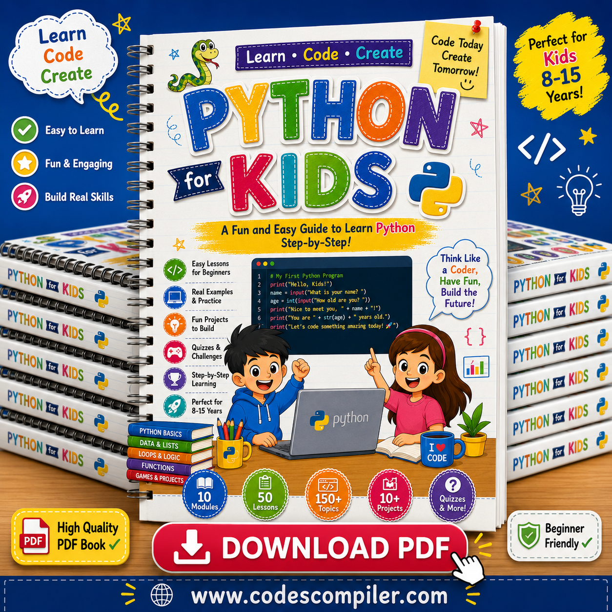 Python for Kids Cover