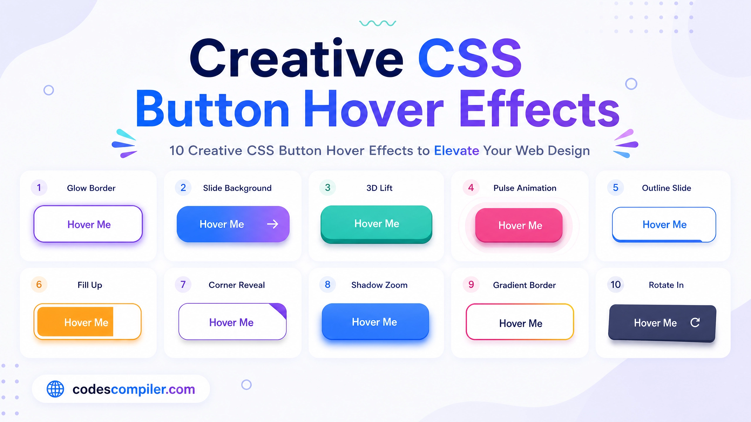 10 Creative CSS Button Hover