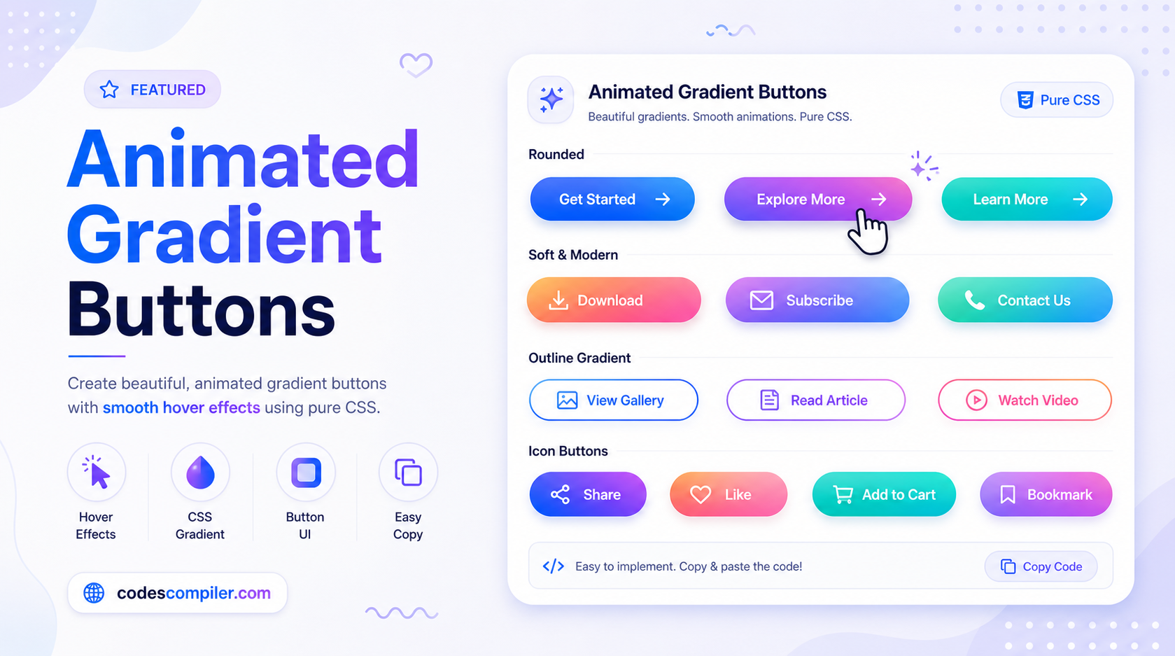 Animated Gradient Buttons