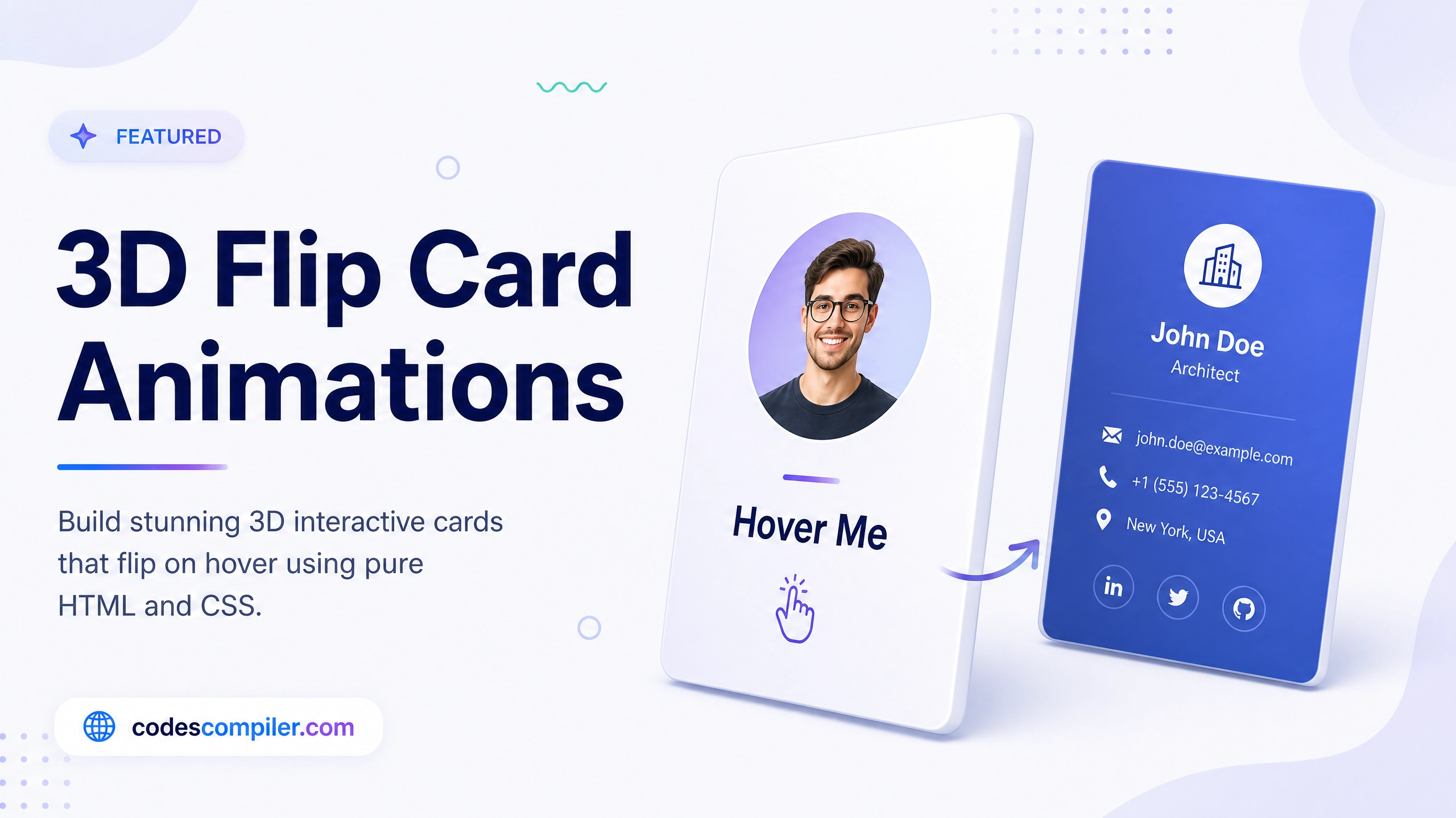 3D Flip Card Animations