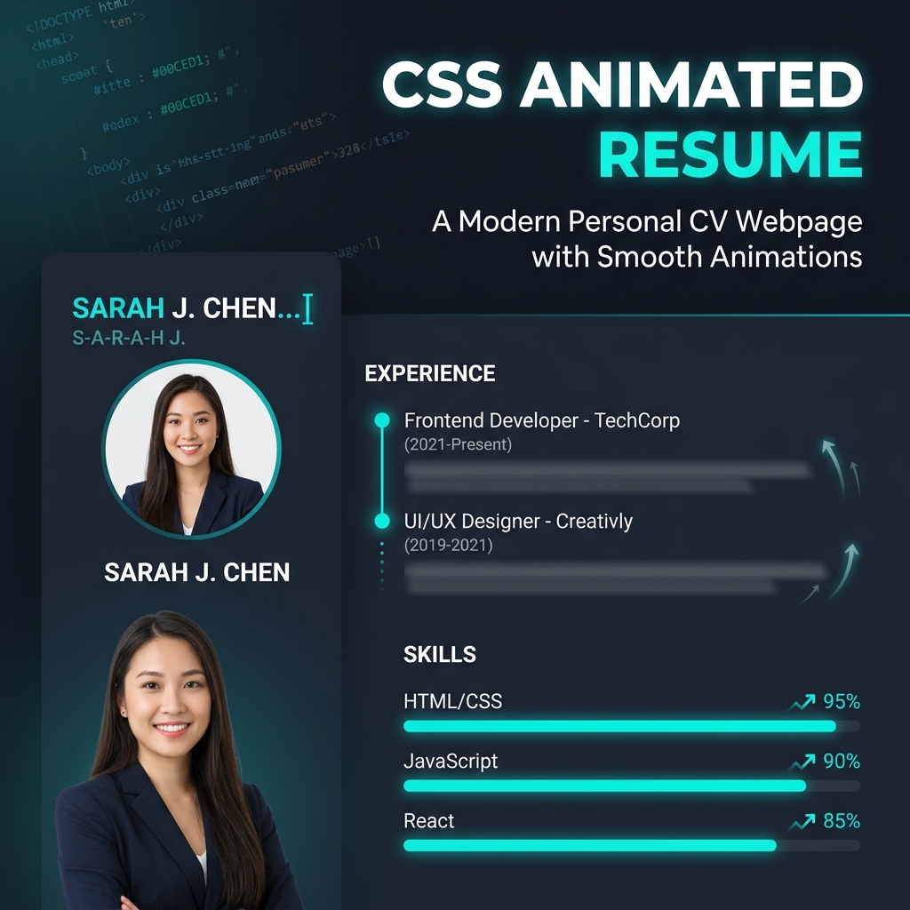 Animated Resume/CV Template
