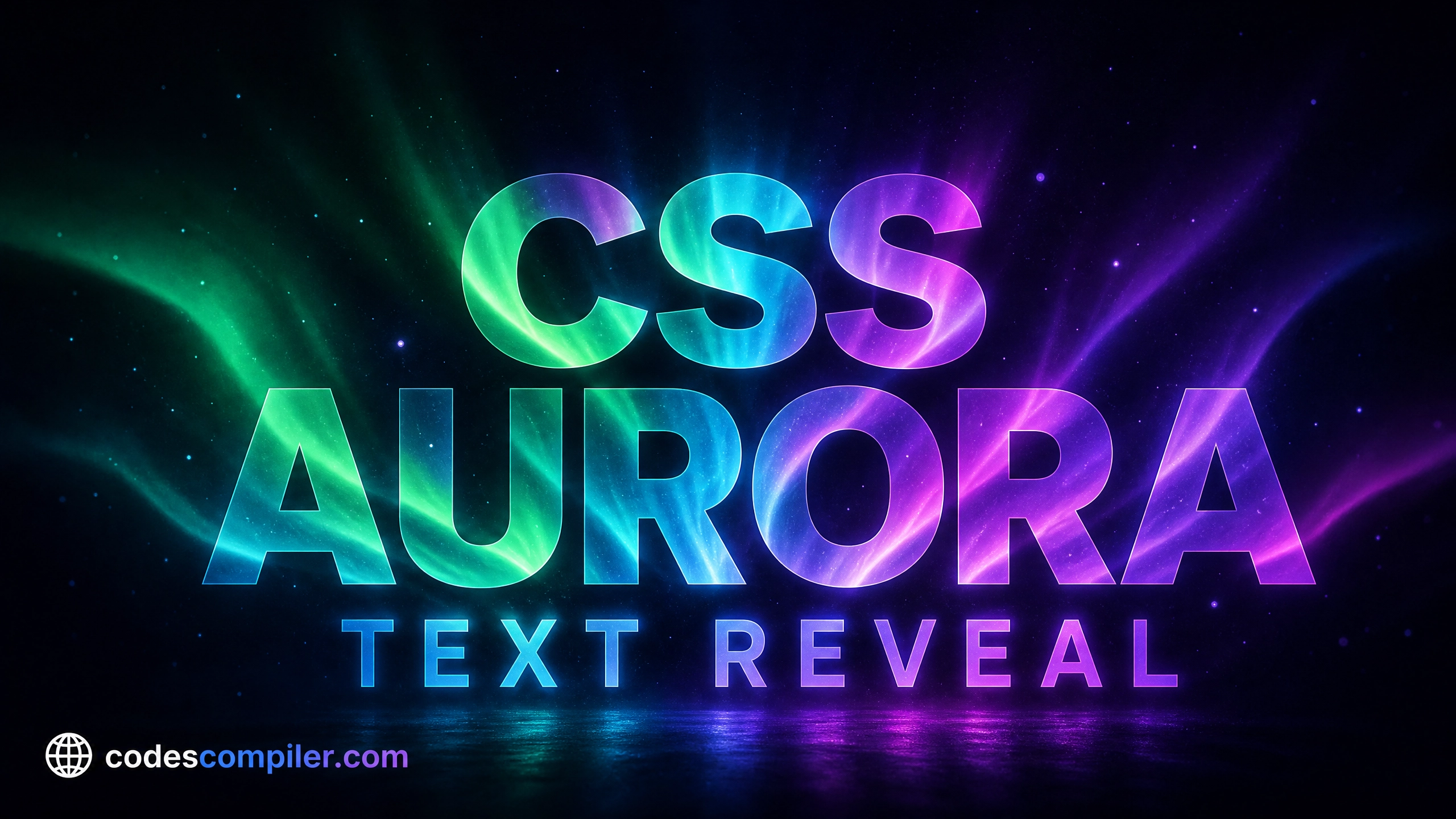 Aurora Dreamy Text Reveal