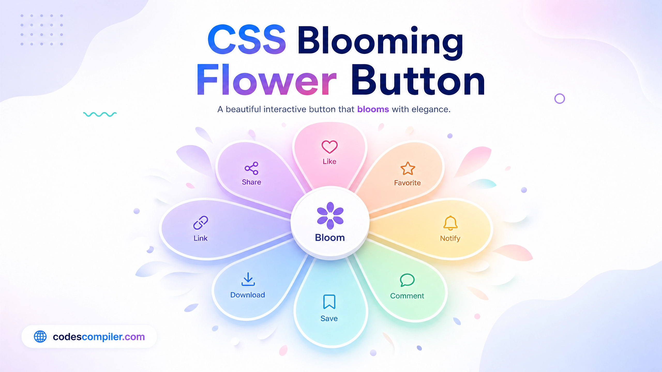Blooming Flower Button Effect