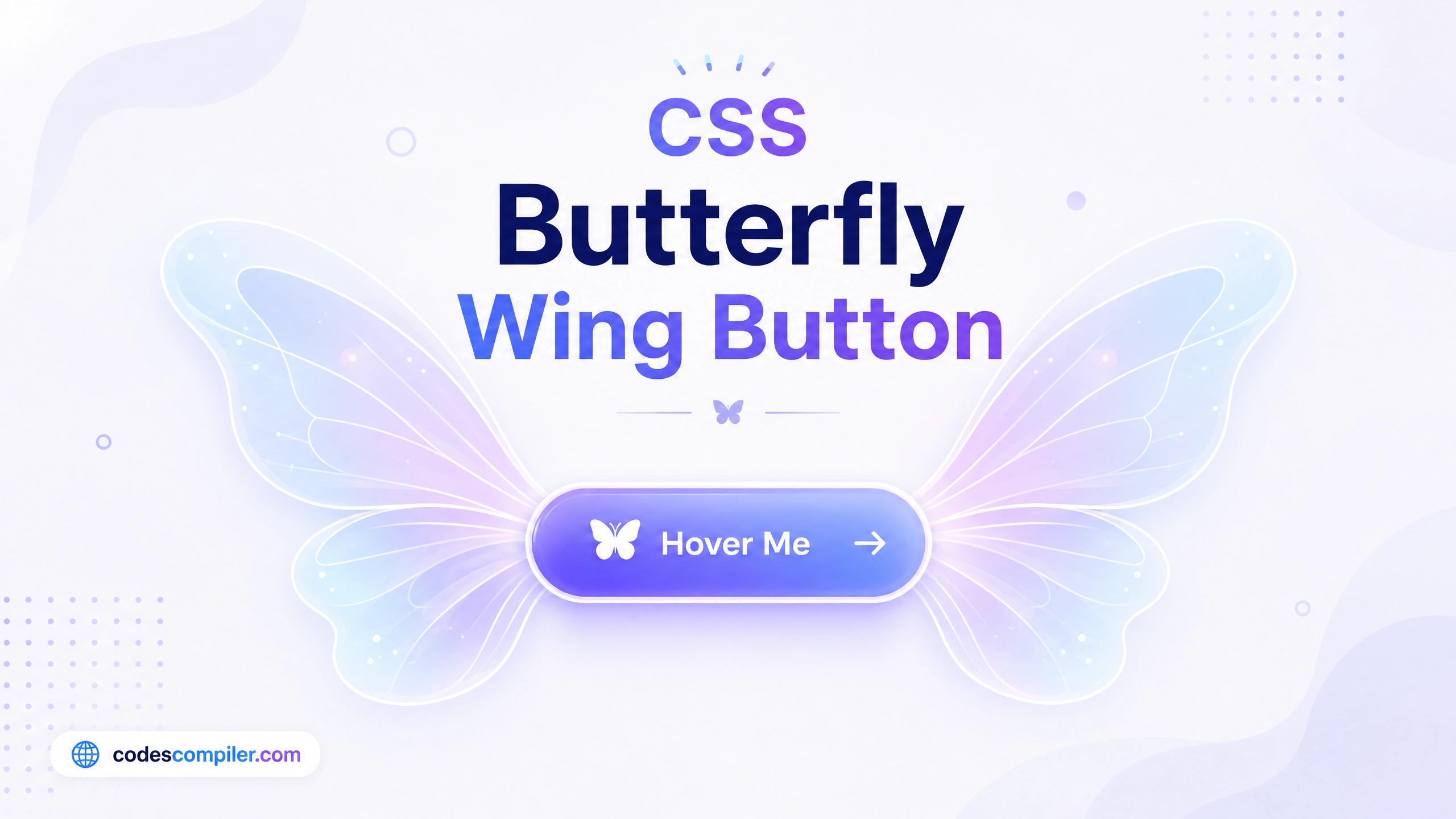 Butterfly Wing Flutter Button