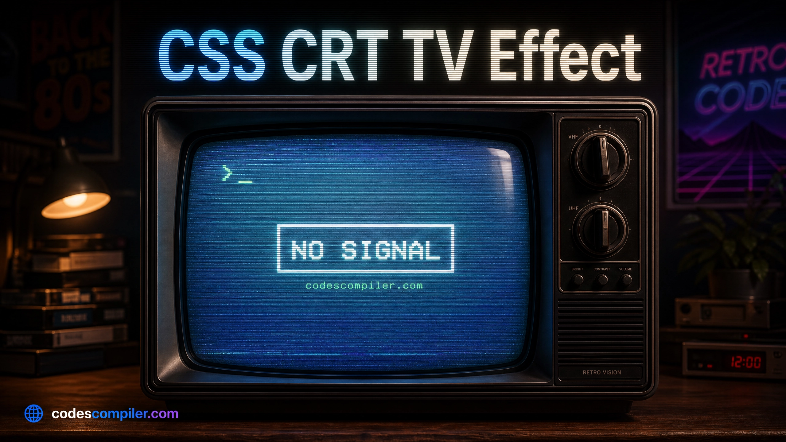 Retro CRT TV Screen Effect