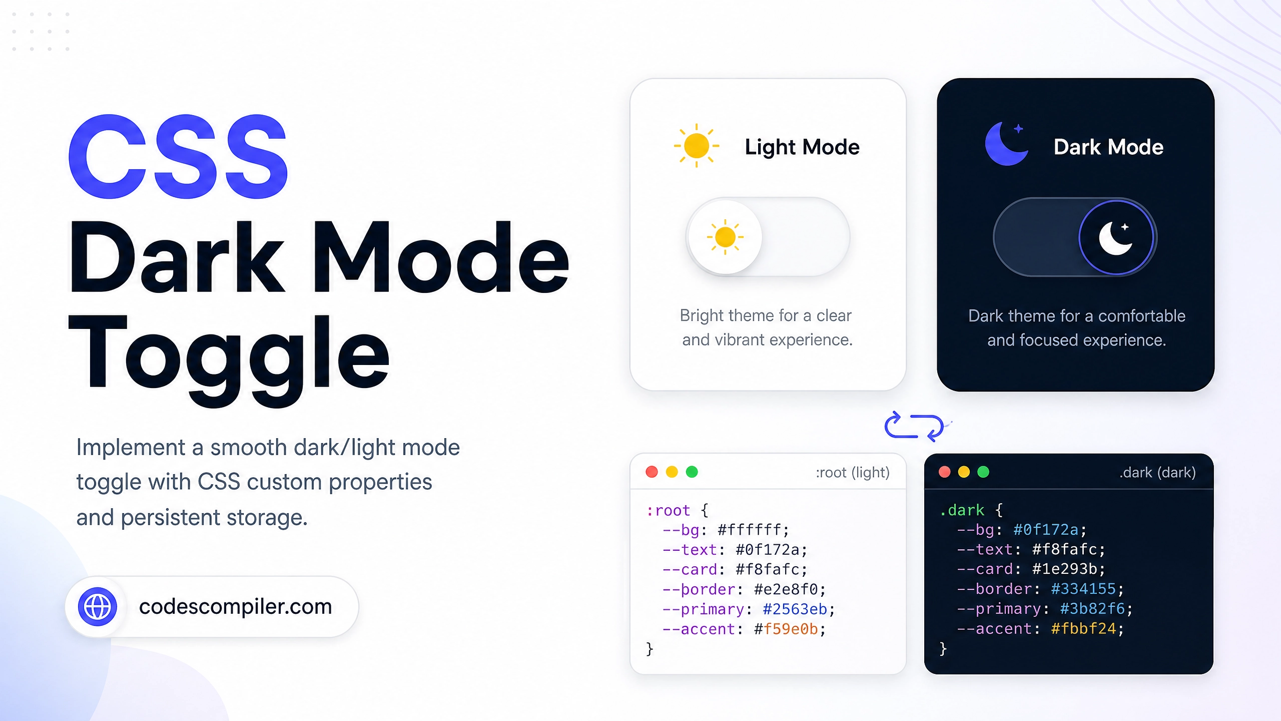 CSS Dark Mode Toggle Switch