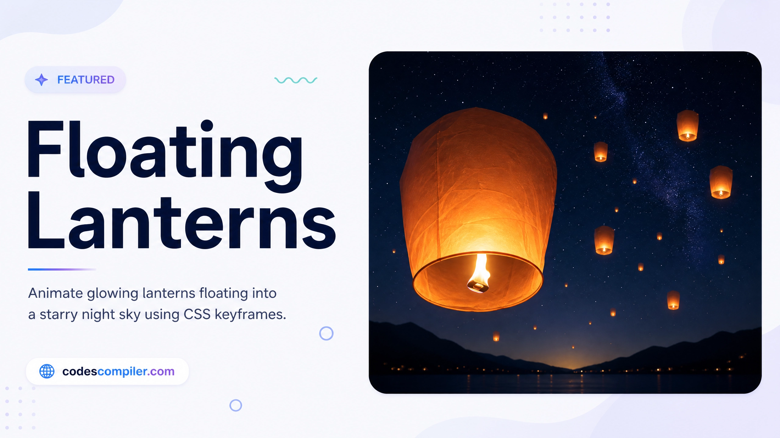 CSS Floating Lanterns Demo