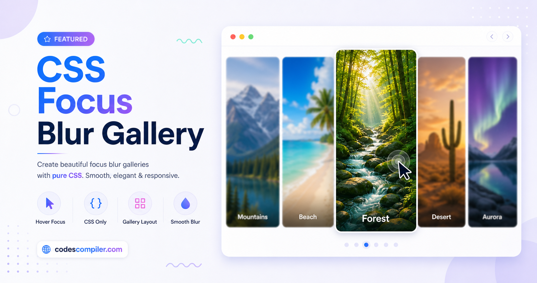 CSS Focus Blur Gallery