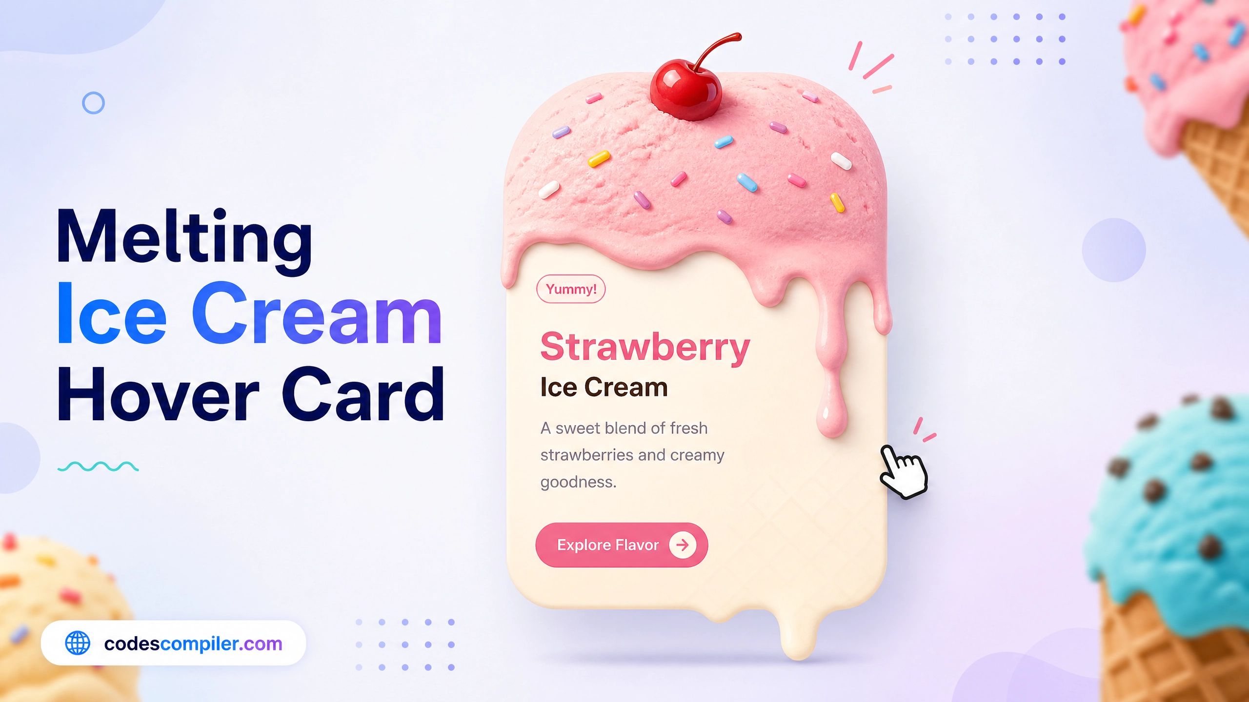 Melting Ice Cream Hover Card