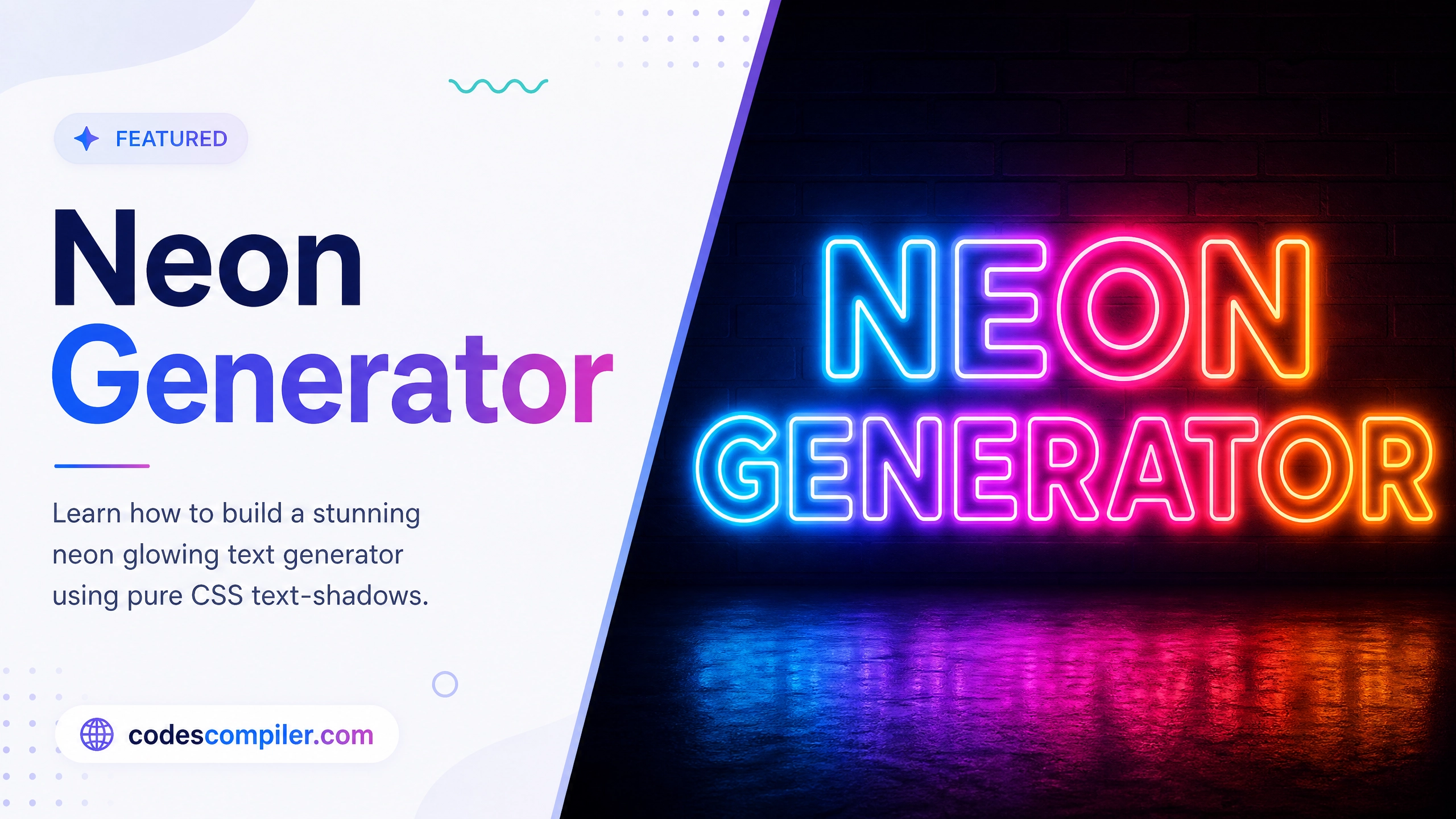 Neon Glowing Text Generator