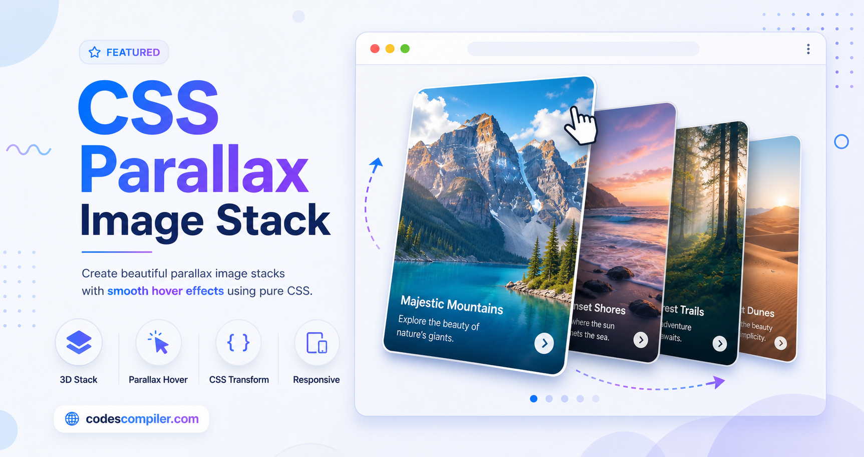CSS Parallax Image Stack
