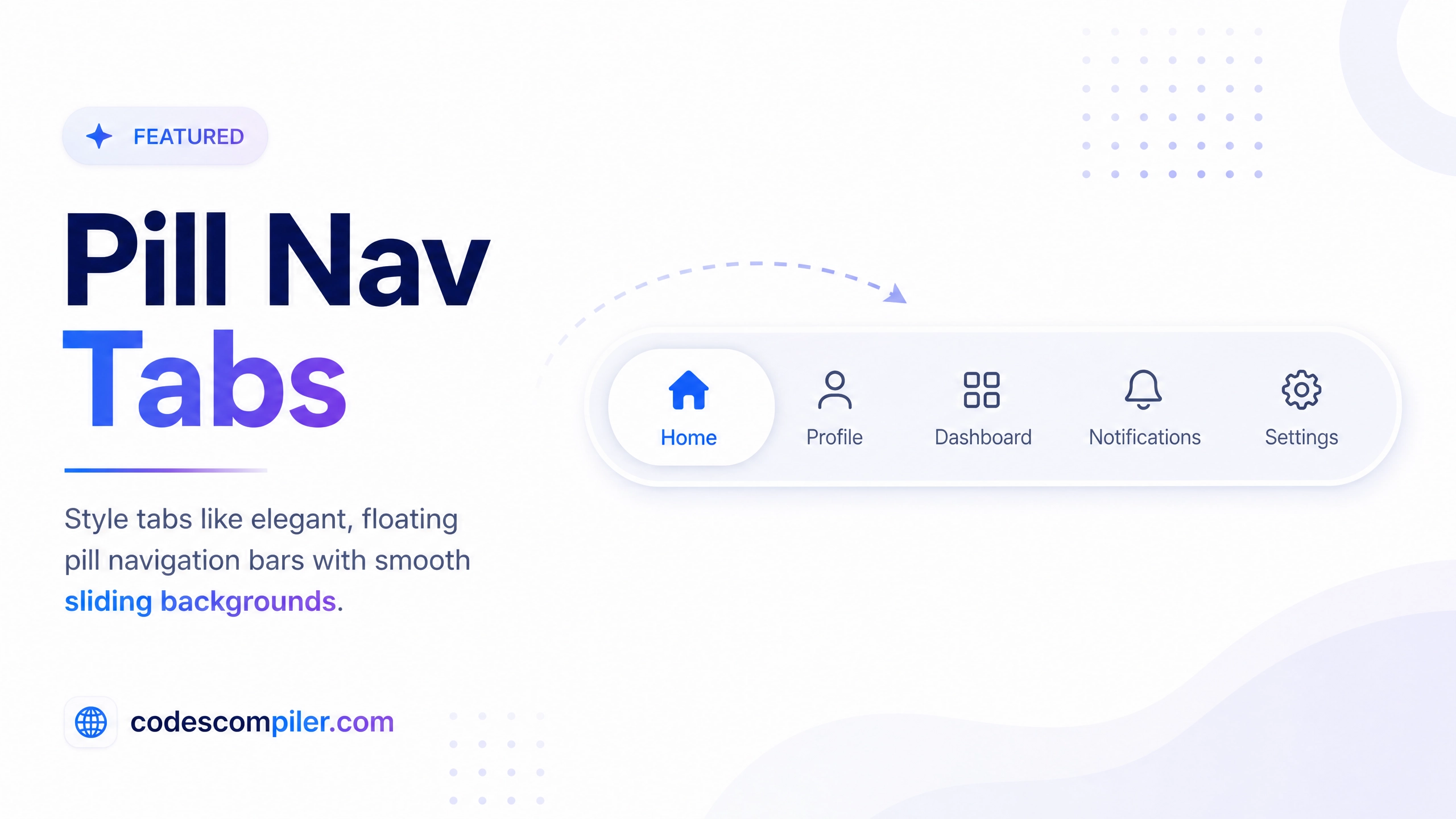 Modern Pill Nav Tabs
