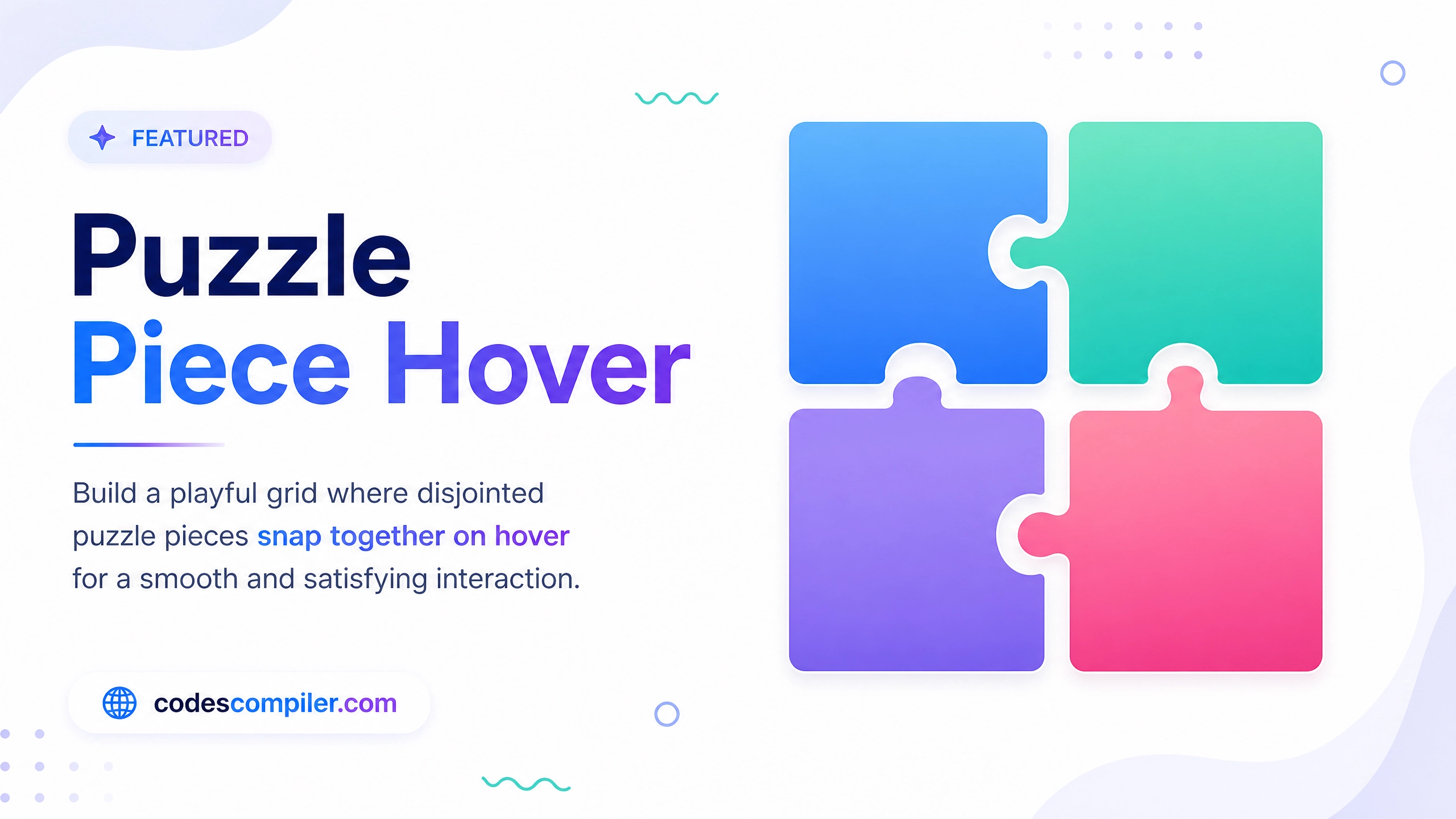 Puzzle Piece Connect Hover