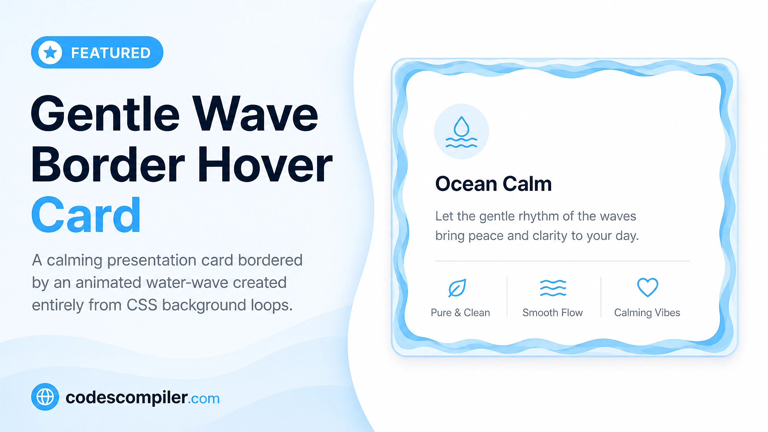 Gentle Wave Border Hover Card