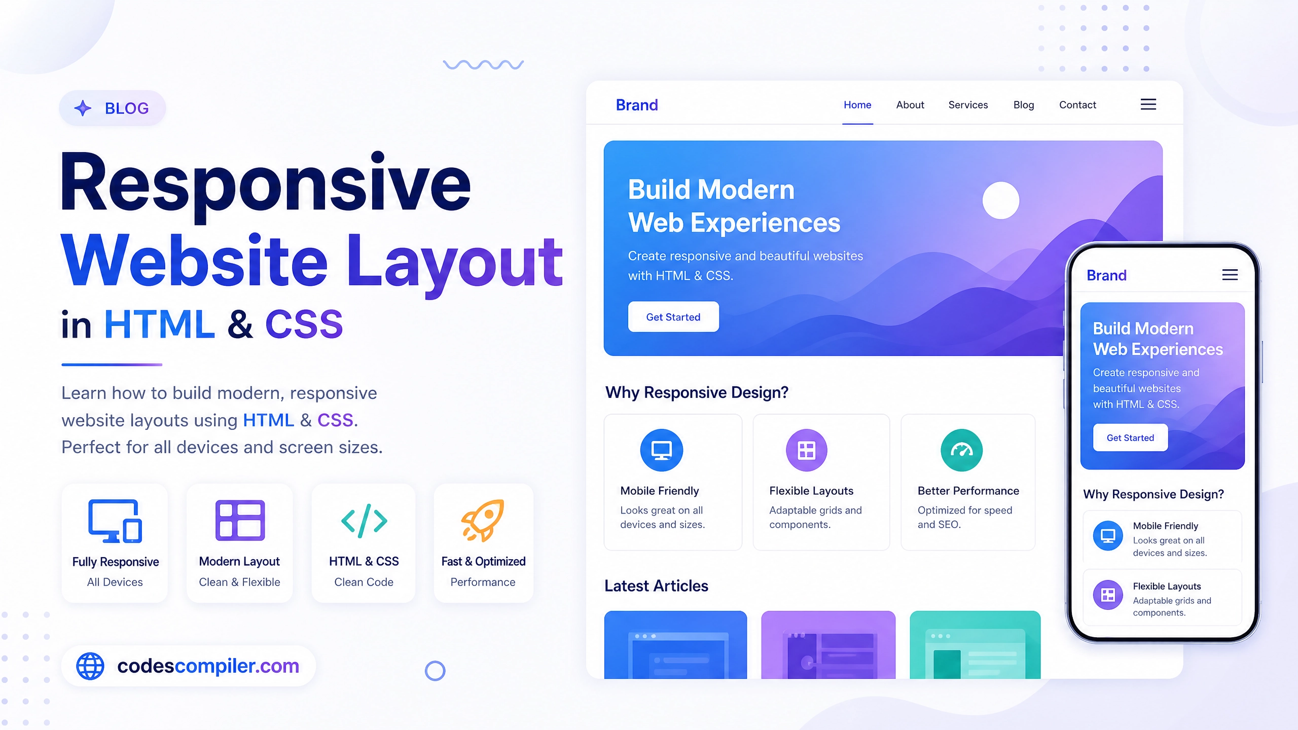 How to Build a Responsive Website Layout in HTML & CSS