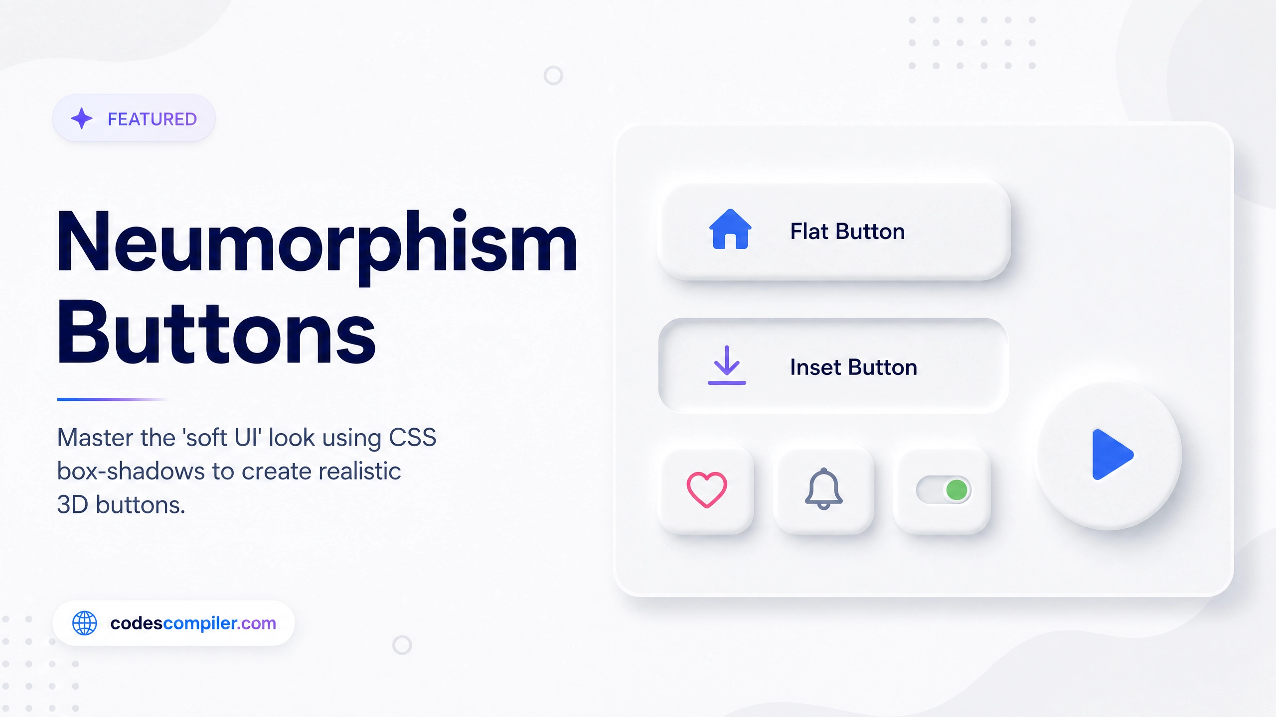 Neumorphism Buttons