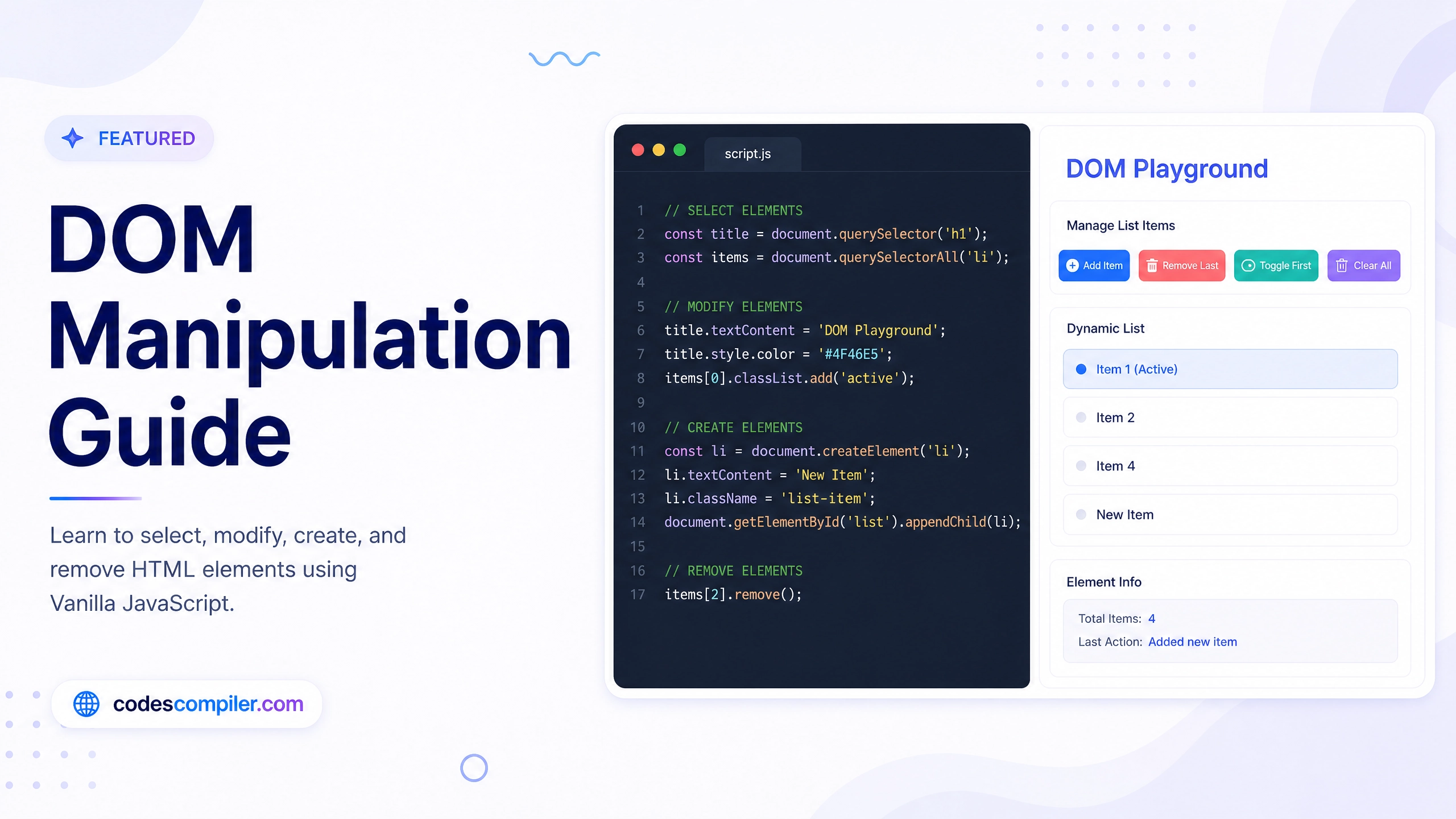 How to Manipulate the DOM with Vanilla JavaScript