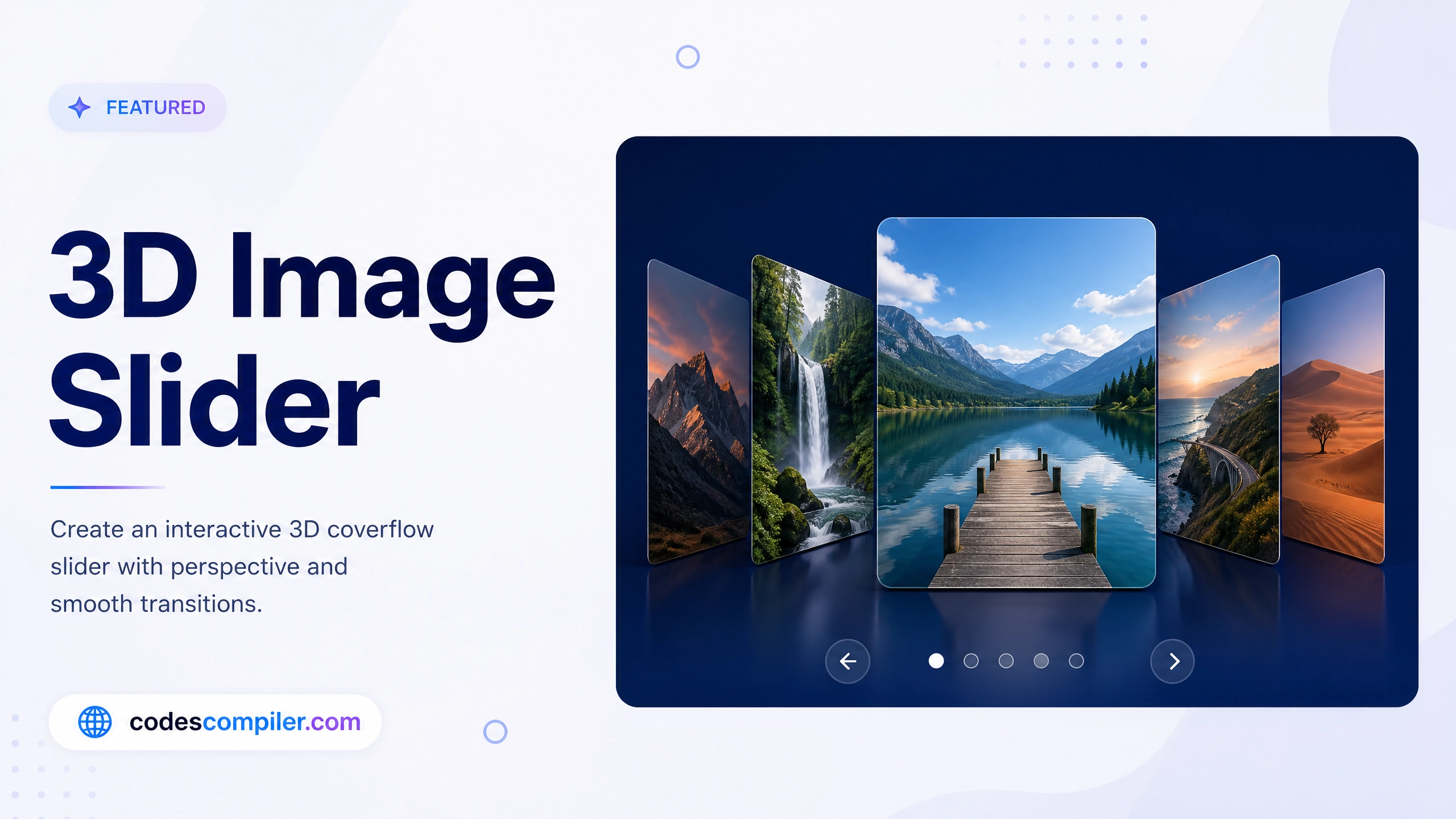 Interactive 3D Coverflow Slider