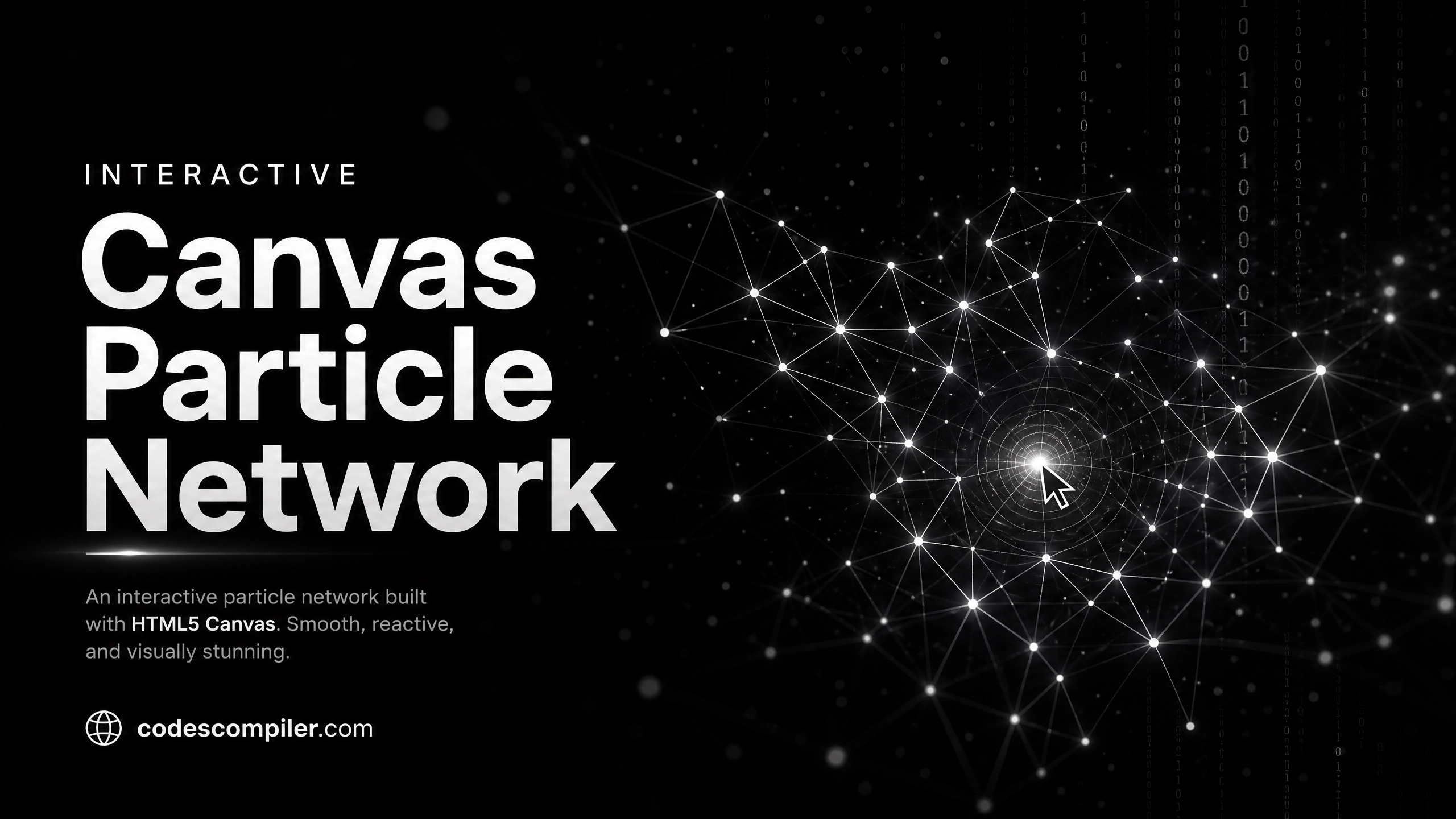 Interactive Canvas Particle Network