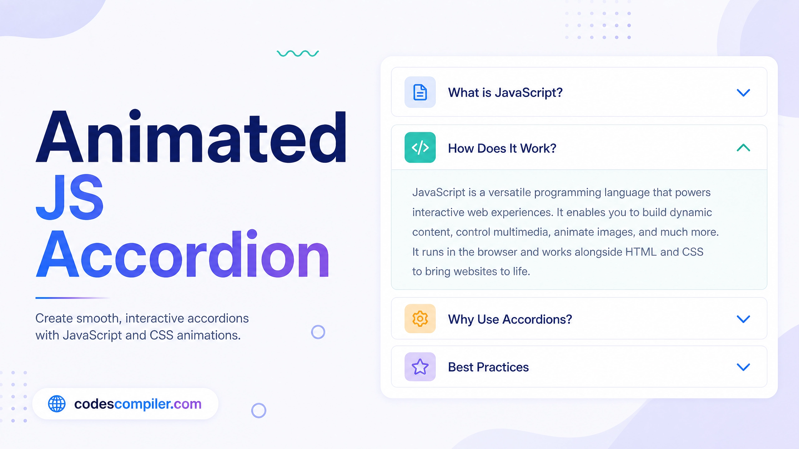 Animated JavaScript Accordion