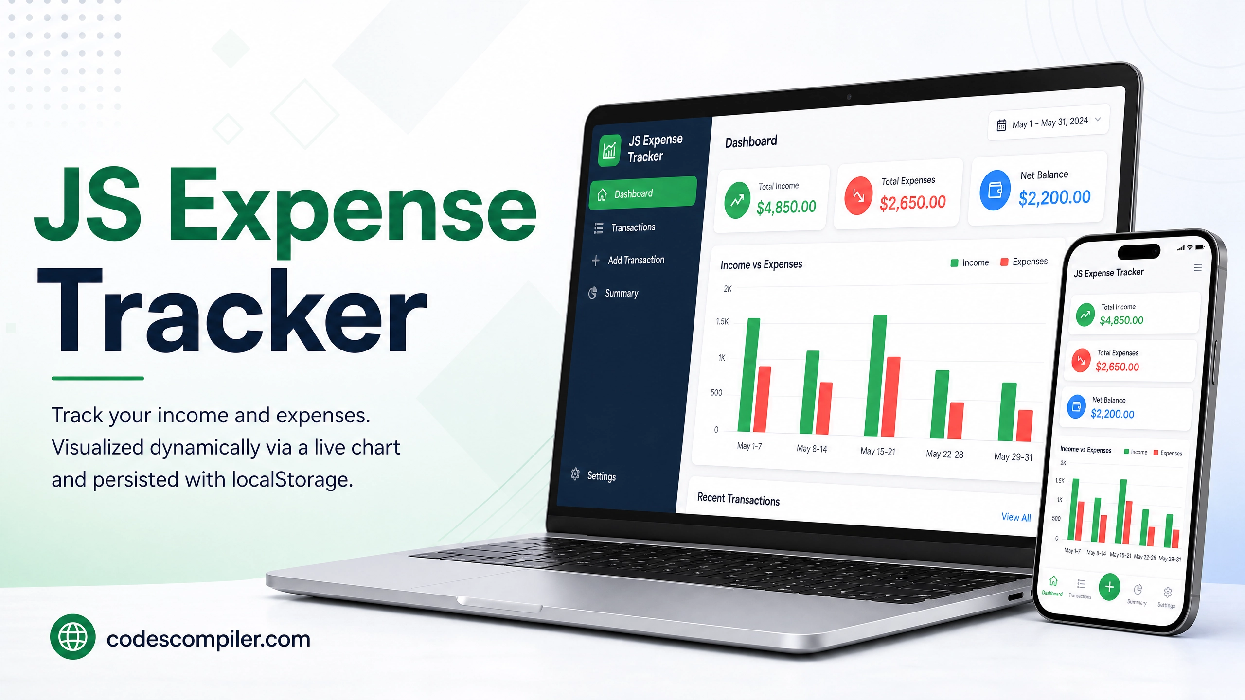 Expense Tracker App with Chart