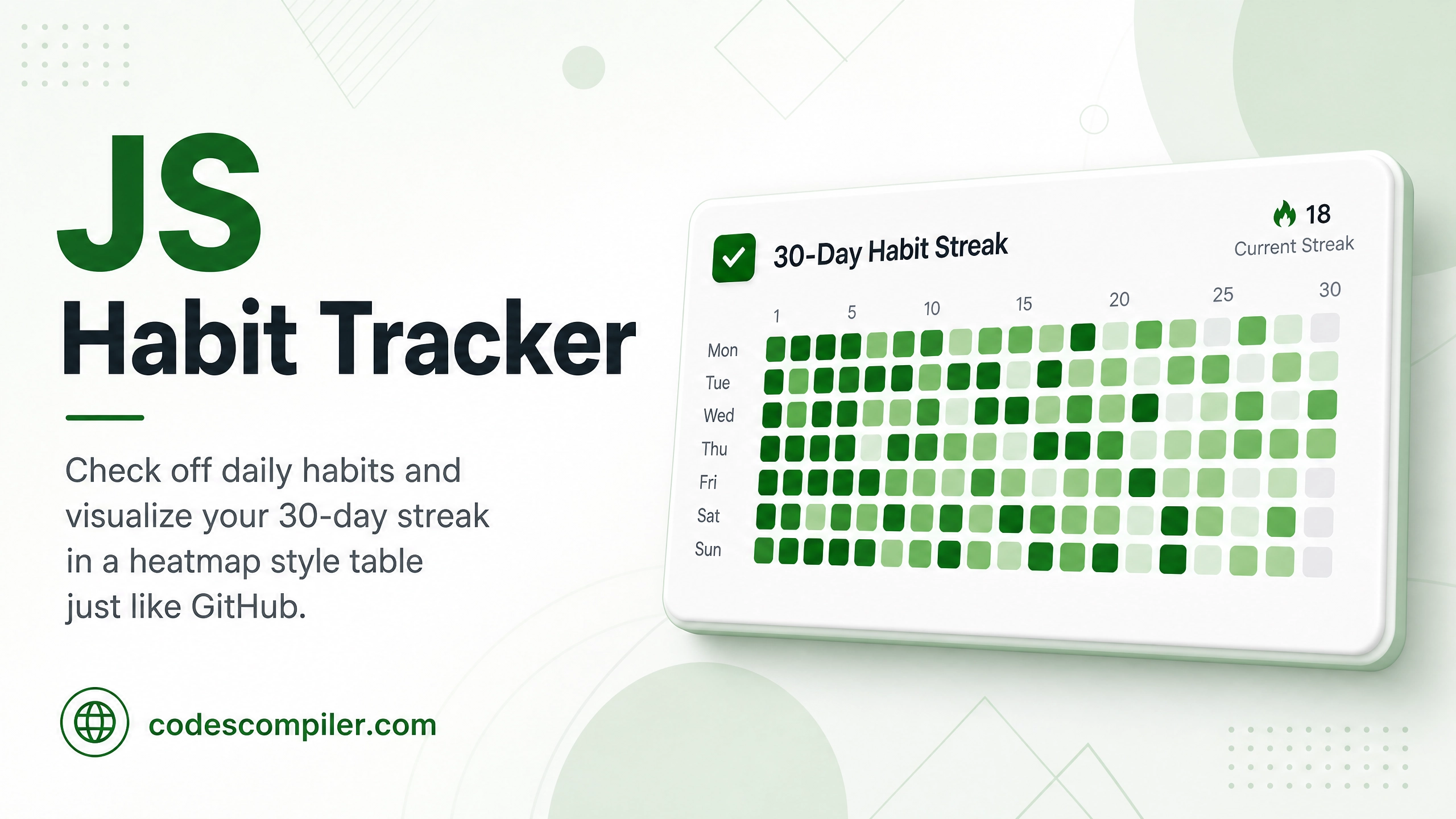 Habit Streak Tracker (GitHub Style)