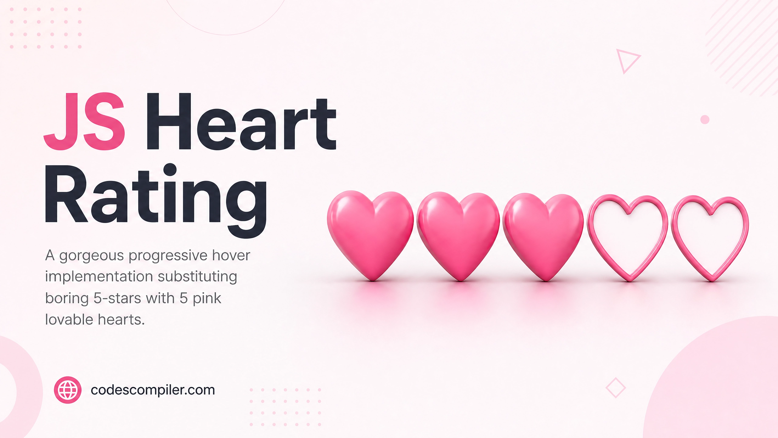 Whimsical Star Rating Hearts
