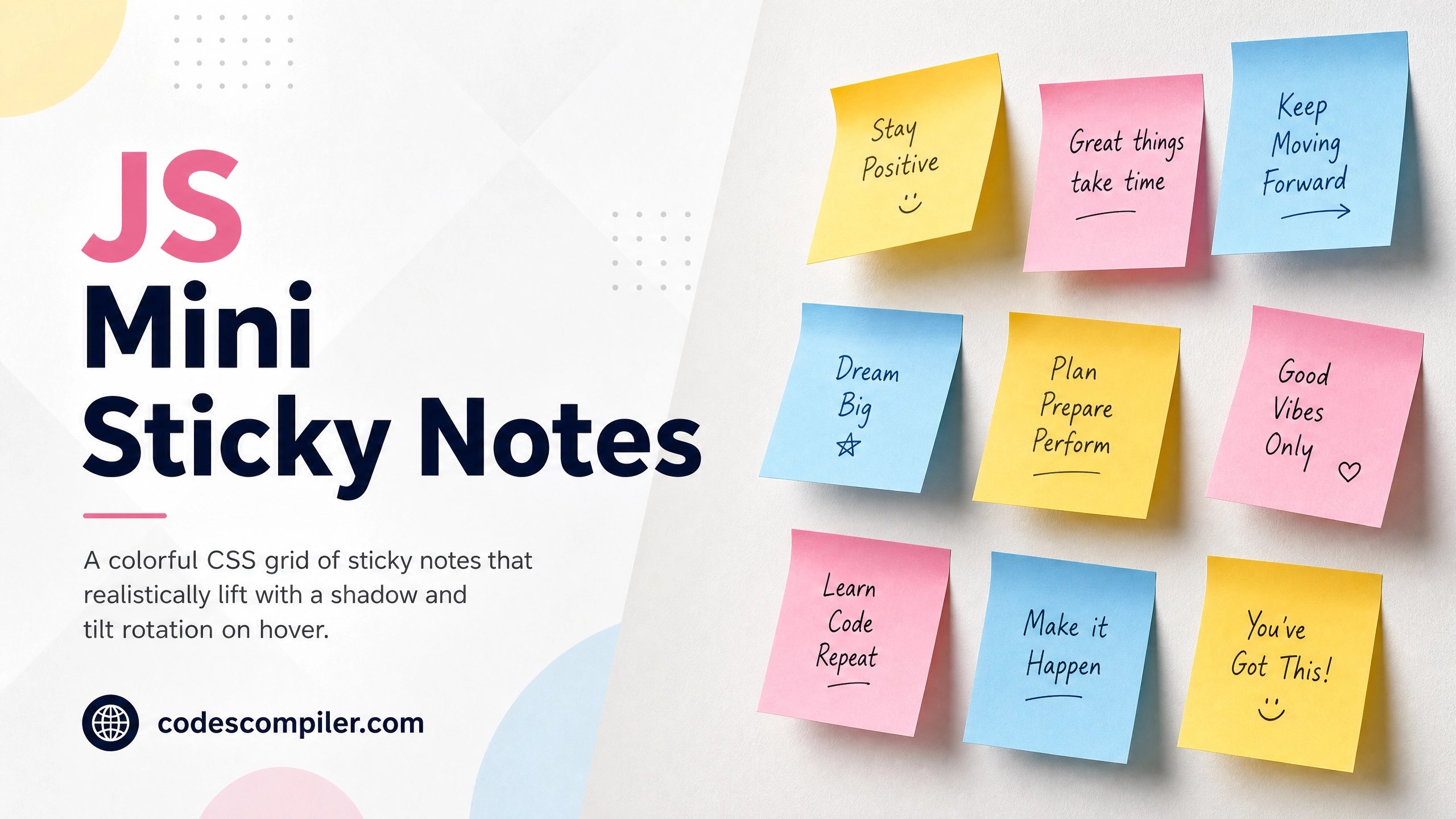 Mini Gratitude Sticky Notes Wall