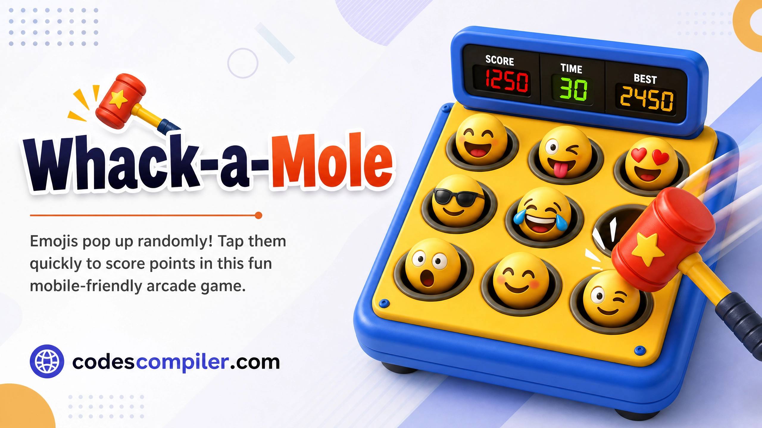 Whack-a-Mole Game UI