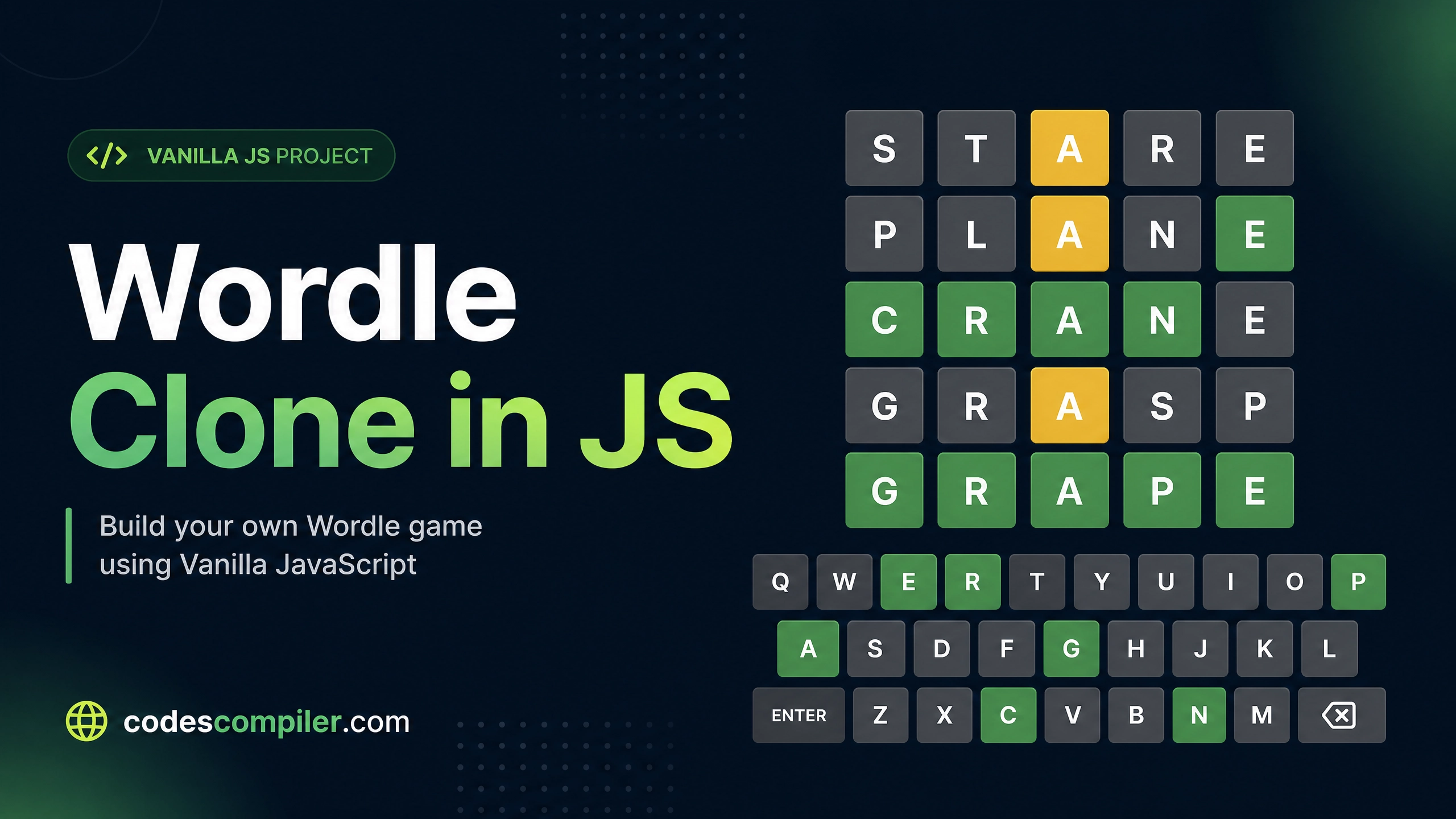Wordle Clone in Vanilla JS