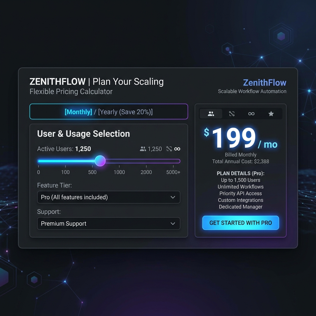 Interactive SaaS Pricing Calculator