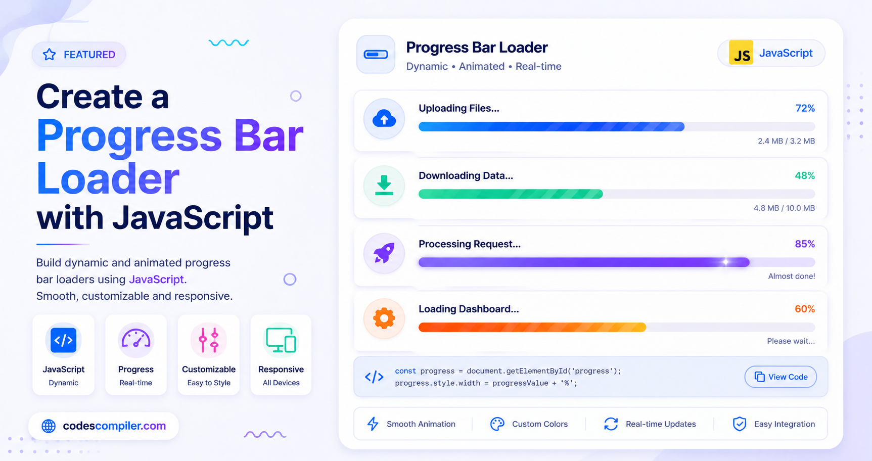 Create a Progress Bar Loader with JavaScript