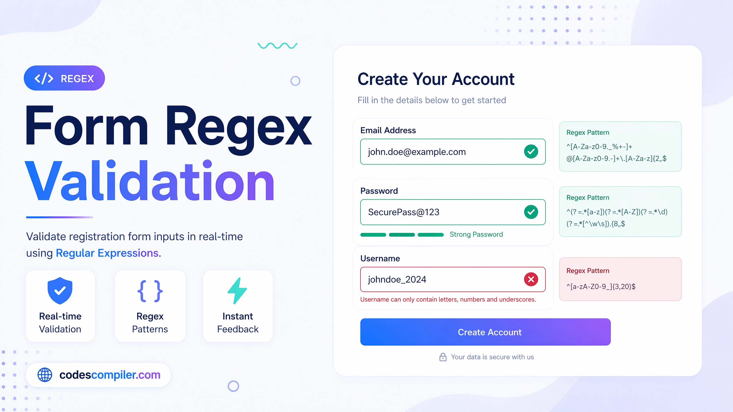 Regex Validation for Registration Forms...