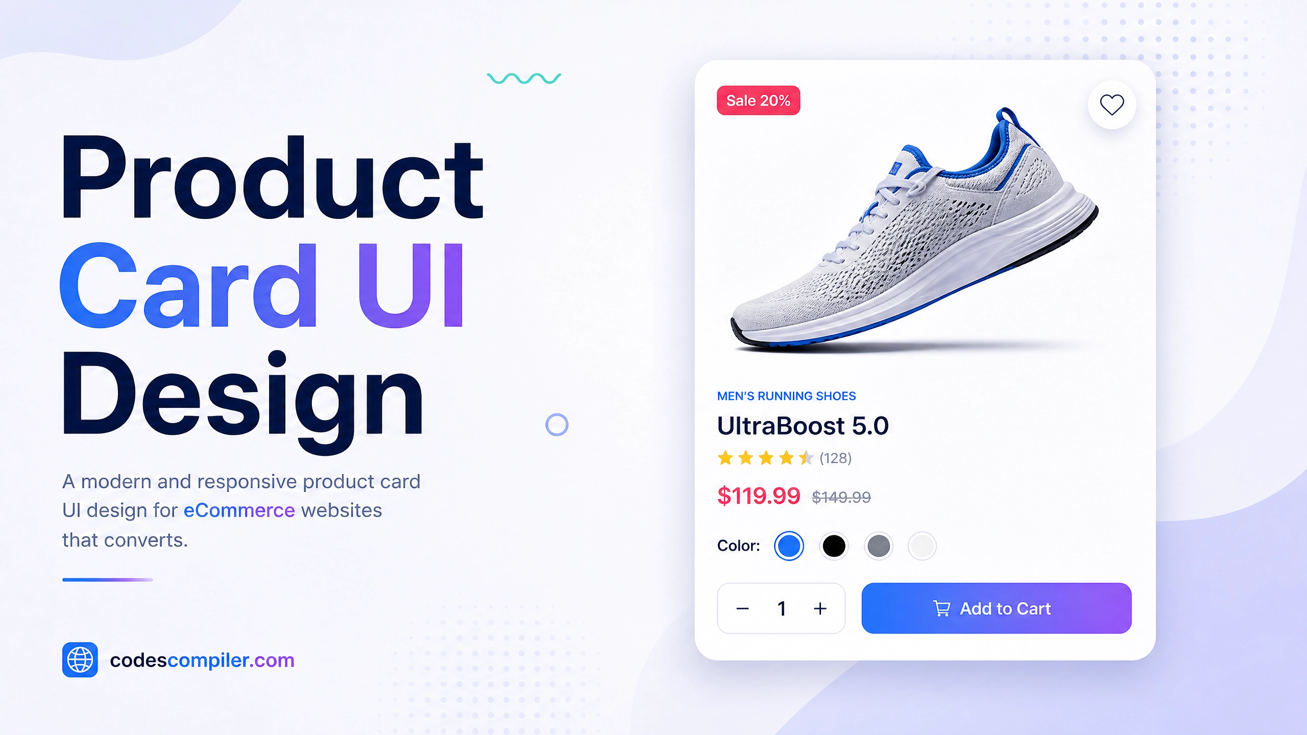 Responsive Product Card UI using HTML & CSS