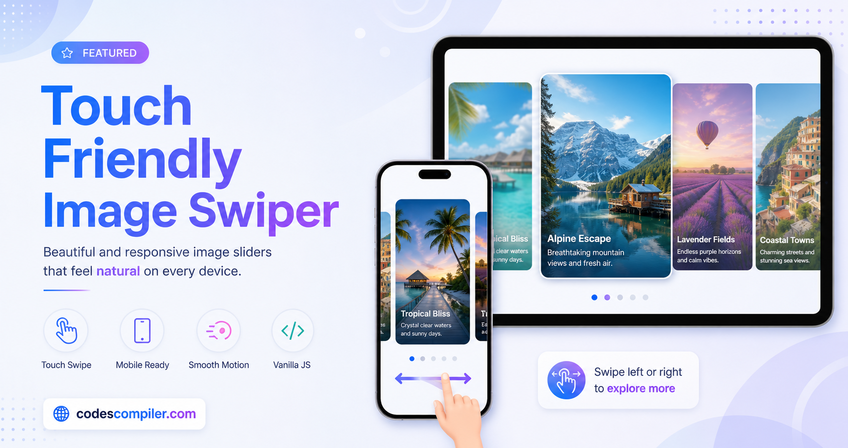 Touch Friendly Image Swiper